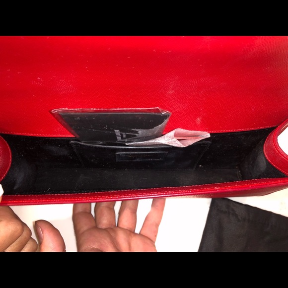 Ysl monogram cassandre clutch red - Picture 4 of 5